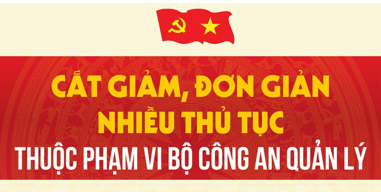 Cắt giảm, đơn giản nhiều thủ tục thuộc phạm vi Bộ Công an quản lý